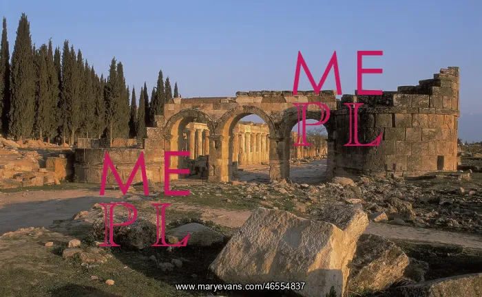: TURKEY. WEST ANATOLIA. DENIZLI. Hierapolis. Monumental : TURKEY. WEST ANATOLIA. DENIZLI. Hierapolis. Monumental