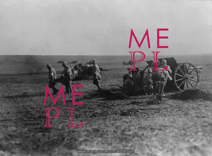 : Turkish artillery fighting in Romania, 1917 : Turkish artillery fighting in Romania, 1917