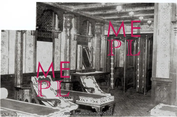 : The Turkish Bath Cooling Room on board the Titanic : The Turkish Bath Cooling Room on board the Titanic