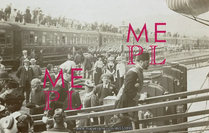 : Turkish Dignitary boarding a ship at Dover : Turkish Dignitary boarding a ship at Dover