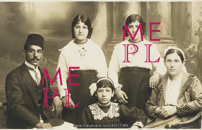 : Turkish Family Group - 1920s : Turkish Family Group - 1920s