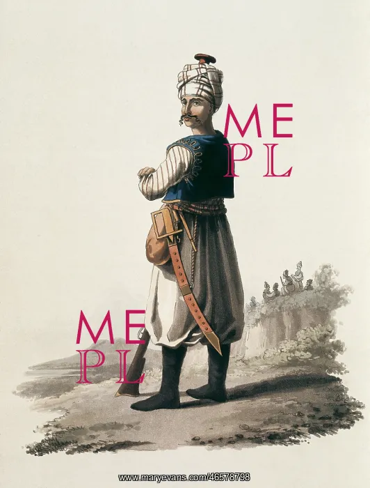 : Turkish Janissary. Litography : Turkish Janissary. Litography