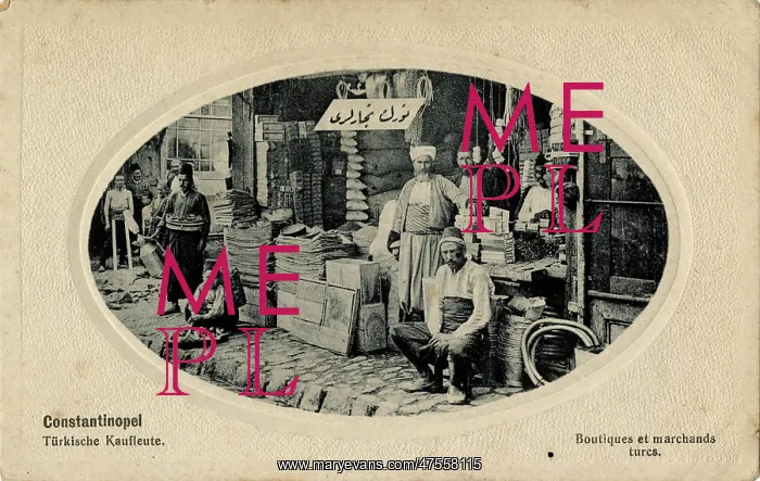 : Turkish merchants, Constantinople, Turkey : Turkish merchants, Constantinople, Turkey