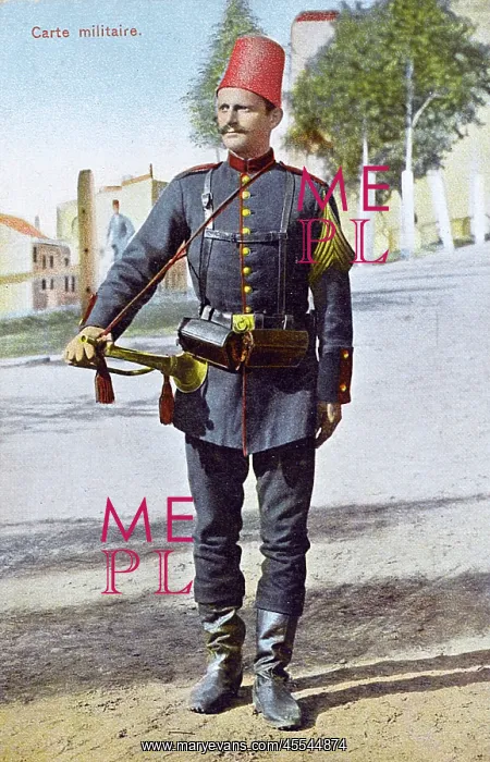  : Turkish Soldier with fez and Bugle