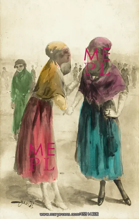 : Two Turkish women - modern style : Two Turkish women - modern style
