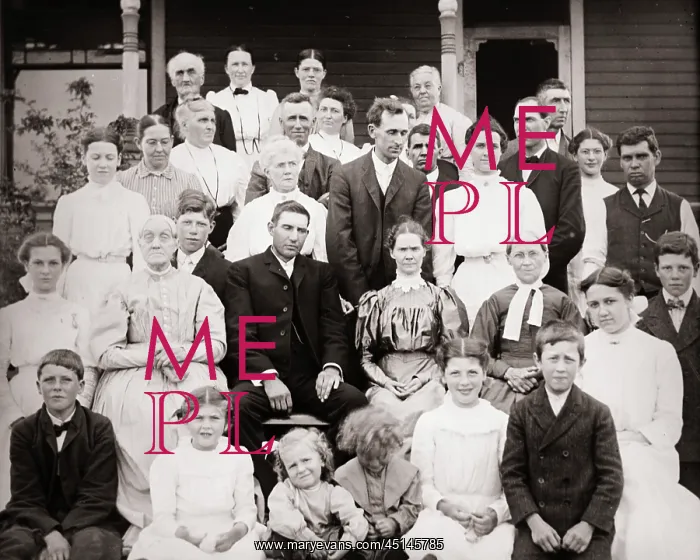 : Turn of Century Group Portrait Multigenerational : Turn of Century Group Portrait Multigenerational