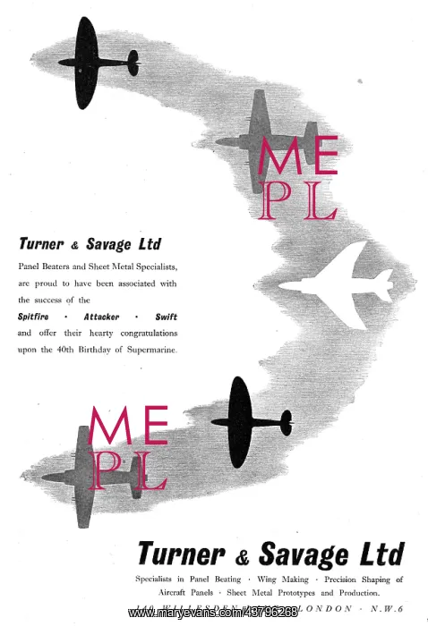 : Turner & Savage - Sheet Metal Work & Aircraft Assemblies : Turner & Savage - Sheet Metal Work & Aircraft Assemblies