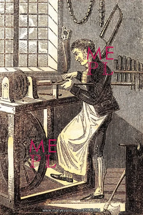 : Turner Working a Lathe : Turner Working a Lathe