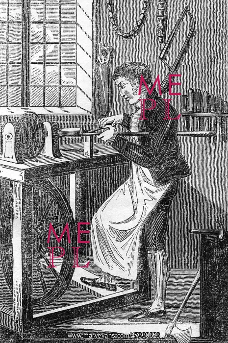 : Turner Working a Lathe : Turner Working a Lathe