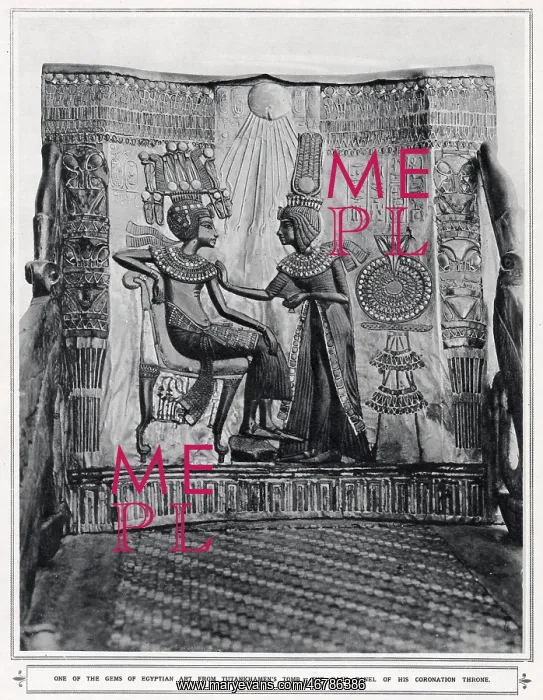 : Tutankhamen's coronation throne : Tutankhamen's coronation throne