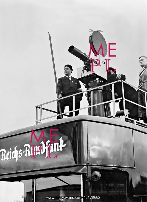 : A TV broadcasting van of the Reich Broadcasting Corporation : A TV broadcasting van of the Reich Broadcasting Corporation