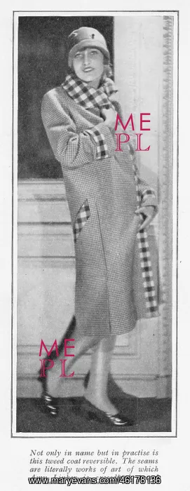  : A tweed coat from Amy Linker, Paris, 1926