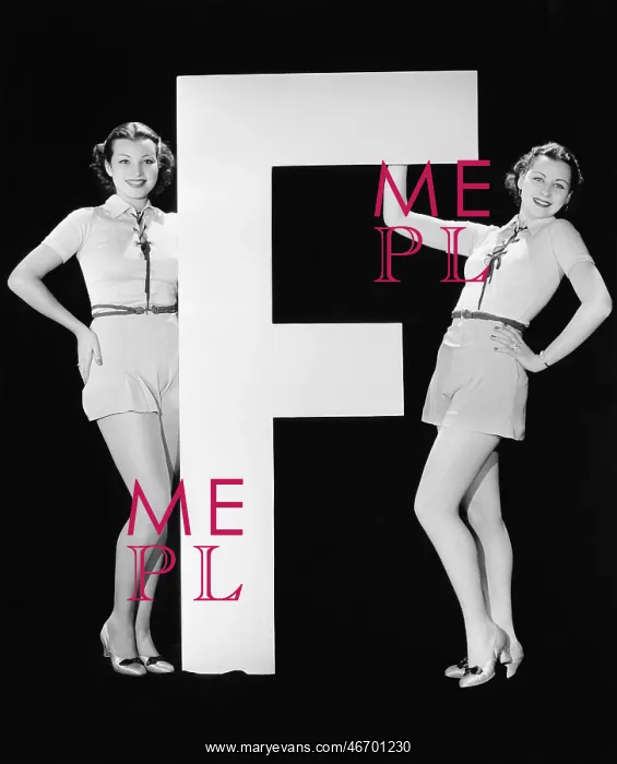  : Twins with huge letter F