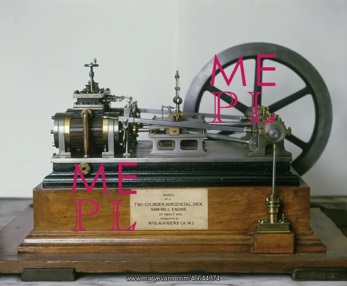 : Two-cylinder horizontal saw-mill engine : Two-cylinder horizontal saw-mill engine