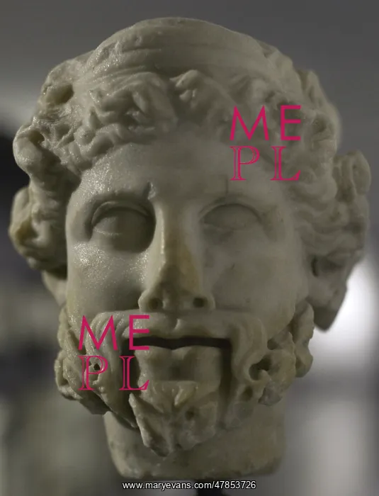 : Two-faced Herma of Dionysian nature. Two-faced : Two-faced Herma of Dionysian nature. Two-faced