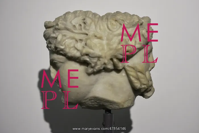 : Two-faced Herma of Dionysian nature. Two-faced : Two-faced Herma of Dionysian nature. Two-faced