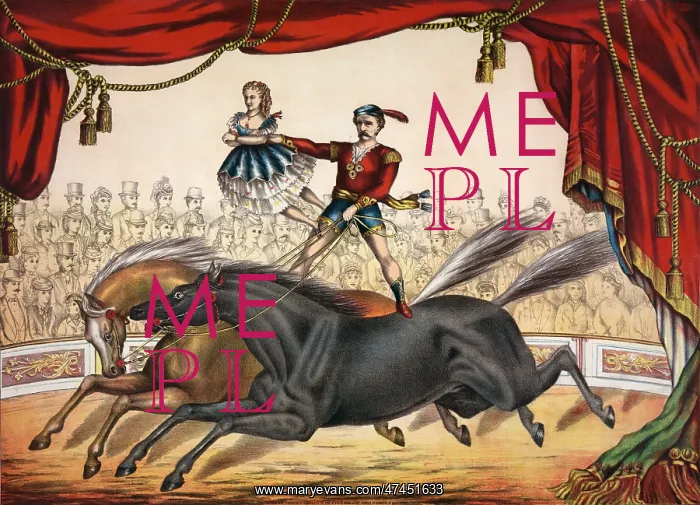 : The two-horse act : The two-horse act