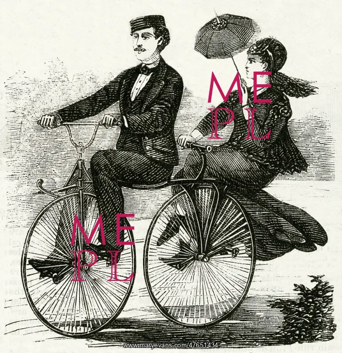 : Two-seated velocipede 1869 : Two-seated velocipede 1869