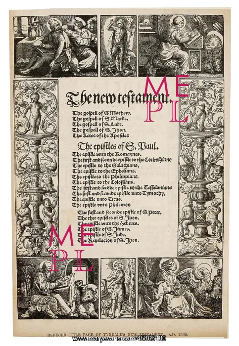  : TYNDALE'S BIBLE, 1536