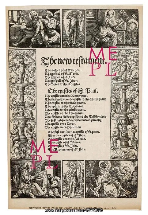  : TYNDALE'S BIBLE, 1536