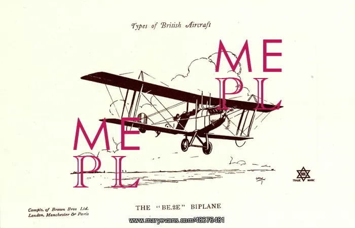  : Types of British Aircraft -- The BE 2E Biplane