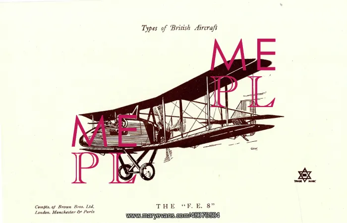  : Types of British Aircraft -- The FE8
