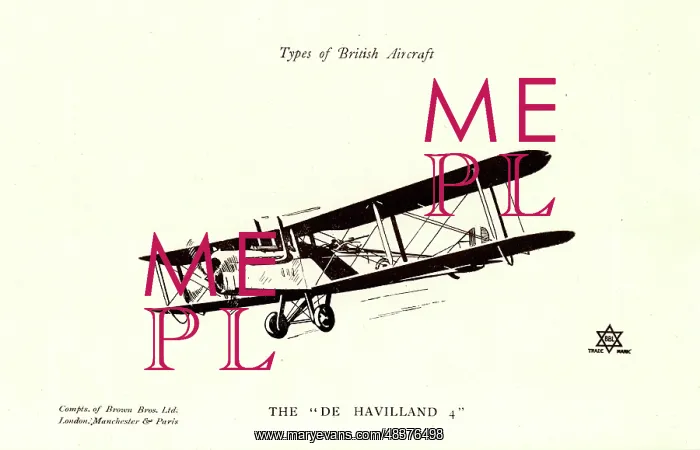  : Types of British Aircraft -- The De Havilland 4