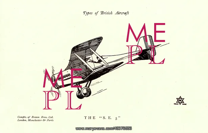  : Types of British Aircraft -- The SE5