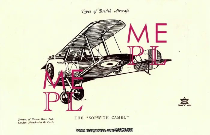  : Types of British Aircraft -- The Sopwith Camel