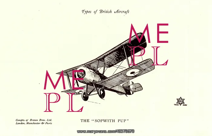  : Types of British Aircraft -- The Sopwith Pup