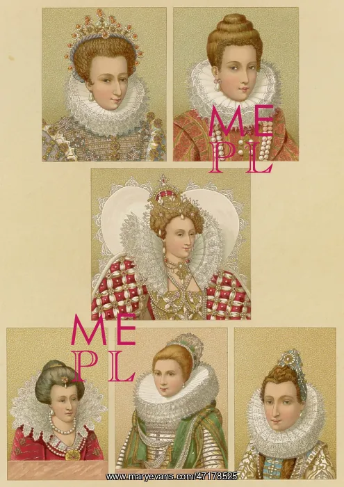 : TYPES OF RUFF LATE C16TH : TYPES OF RUFF LATE C16TH