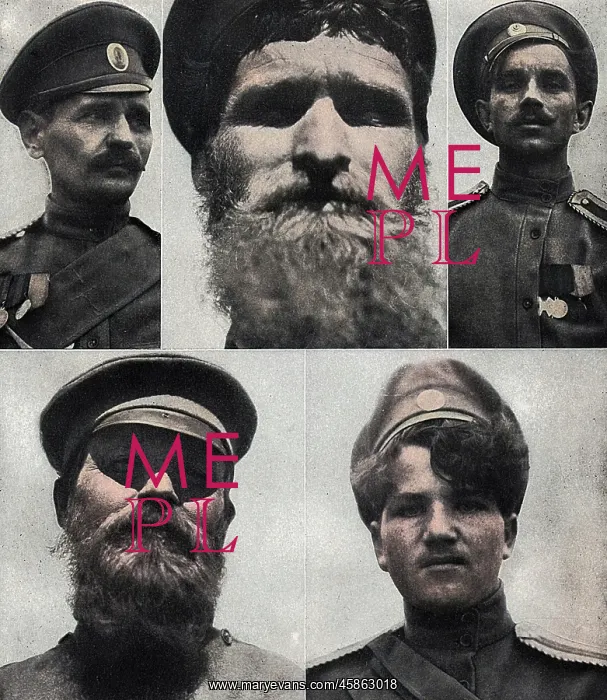: Five types of soldier, Russia, WW1 : Five types of soldier, Russia, WW1