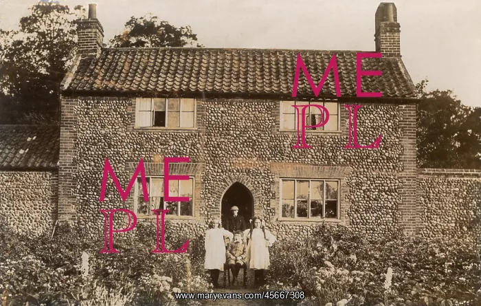  : Typical Flint and brick house - North Norfolk