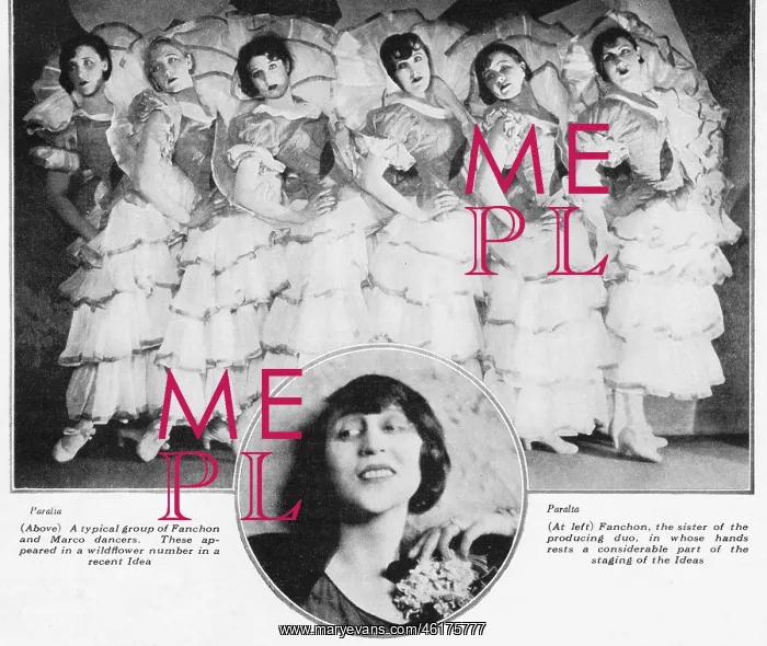 : A typical group of Fanchon and Marco dancers and : A typical group of Fanchon and Marco dancers and