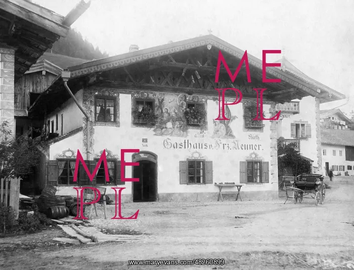 : Typical house from the Mittenwald area, 1908 : Typical house from the Mittenwald area, 1908