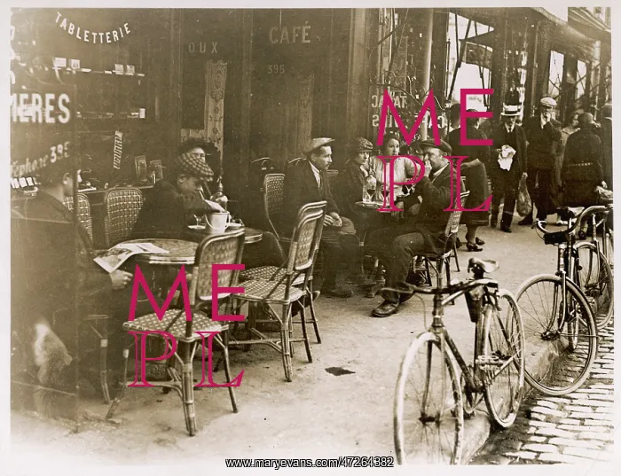 : A typical Paris Cafe - late 1920s : A typical Paris Cafe - late 1920s