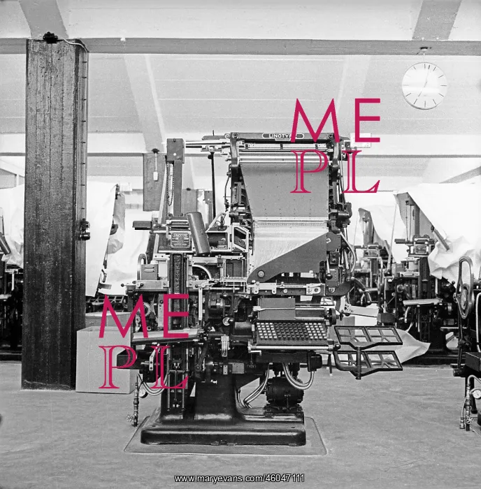 : Typograph. Lead-Typograph, from the brand Linotype : Typograph. Lead-Typograph, from the brand Linotype