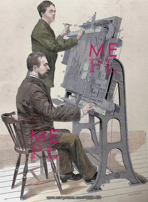  : Typographic composing new machine