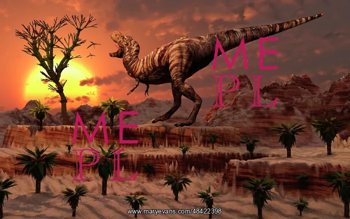 : Tyrannosaurus Rex calling out to find a possible mate : Tyrannosaurus Rex calling out to find a possible mate