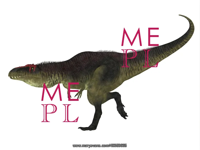 : Tyrannotitan dinosaur side view : Tyrannotitan dinosaur side view