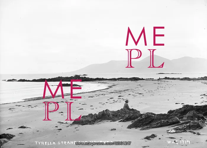 : Tyrella Strand and Mourne Mts : Tyrella Strand and Mourne Mts