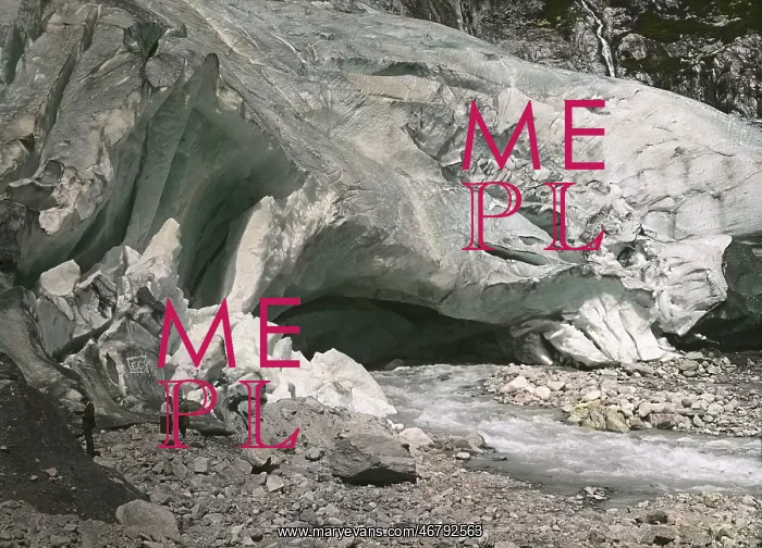 : Tyrol: A stream under a glacier : Tyrol: A stream under a glacier