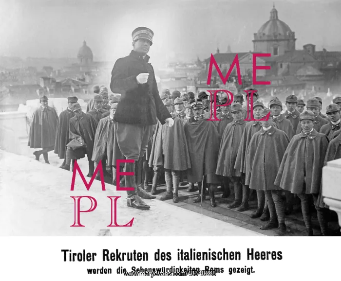 : Tyrolean recruits in Rome, 1923 : Tyrolean recruits in Rome, 1923