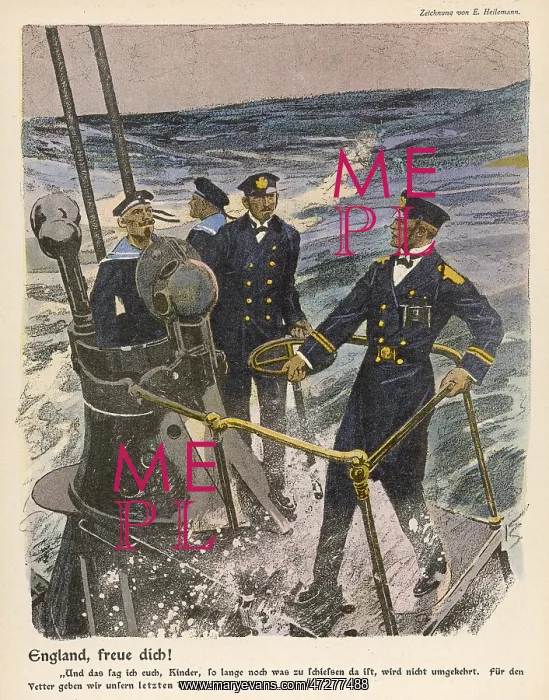 : U-BOAT CREW ON LOOKOUT : U-BOAT CREW ON LOOKOUT