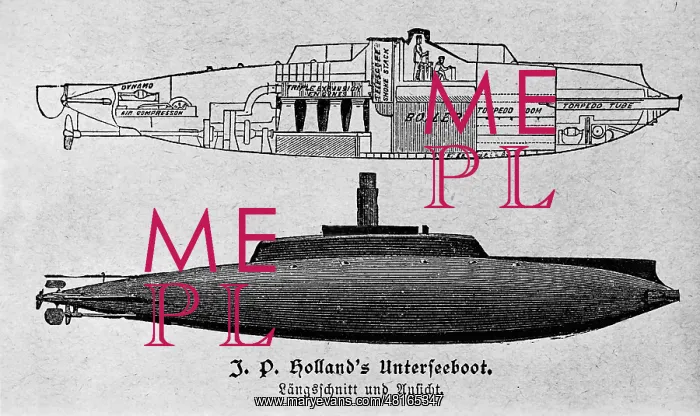 : U-Boat by John Holland, 1931 : U-Boat by John Holland, 1931