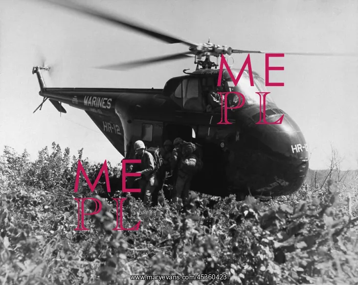 : U. S. Marines make a helicopter invasion on Hill : U. S. Marines make a helicopter invasion on Hill