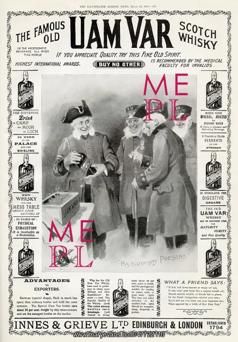  : Uam Var Scotch whisky 1900