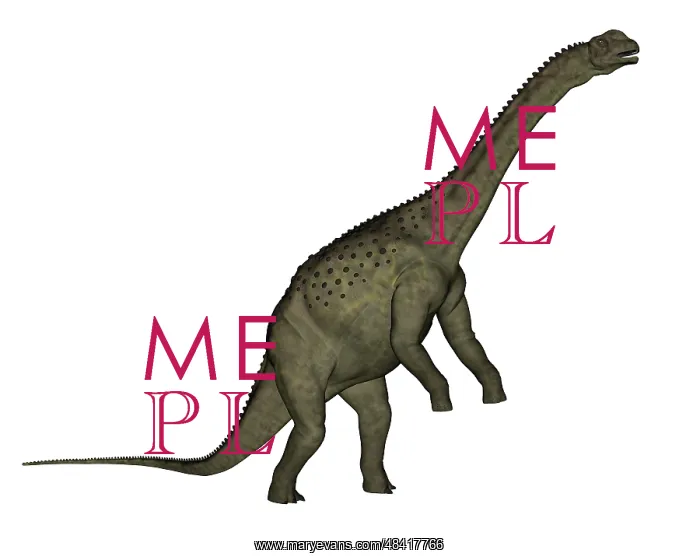 : Uberabatitan dinosaur isolated on white background : Uberabatitan dinosaur isolated on white background