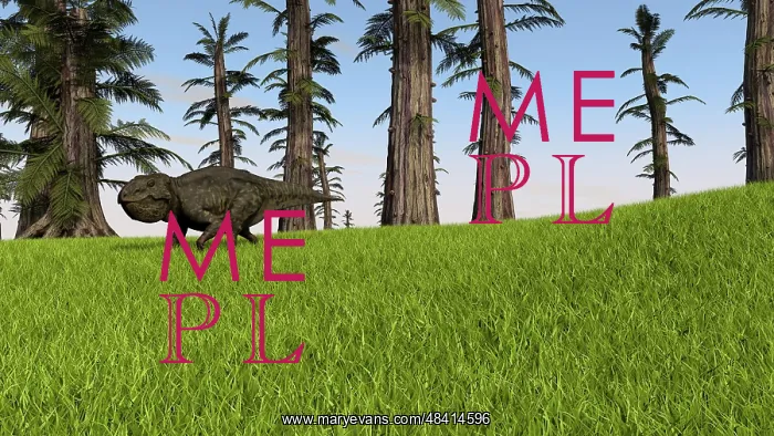  : Udanoceratops walking across a grassy field