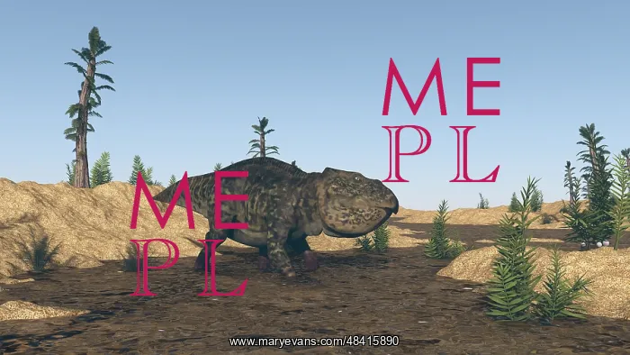 : Udanoceratops walking in muddy water : Udanoceratops walking in muddy water